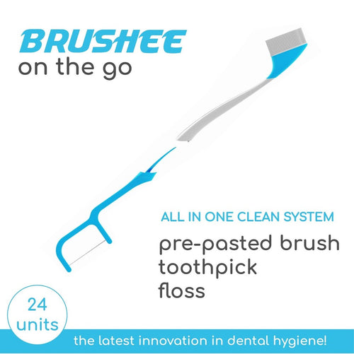 Portable Toothbrush With Toothpaste Floss And Toothpick For On-the-go Care